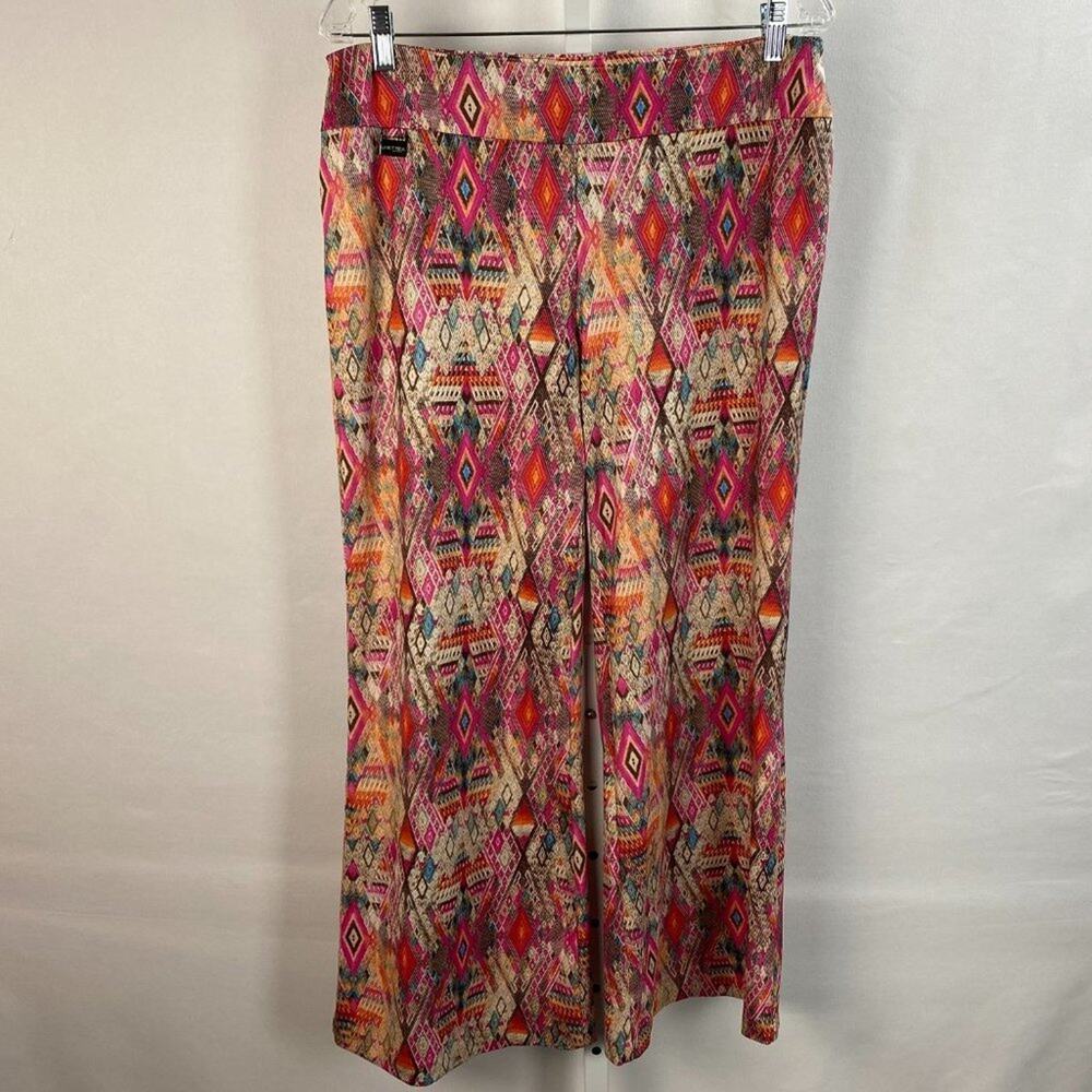 Lisette Montreal Bright Aztec Geometric Pants sz 12